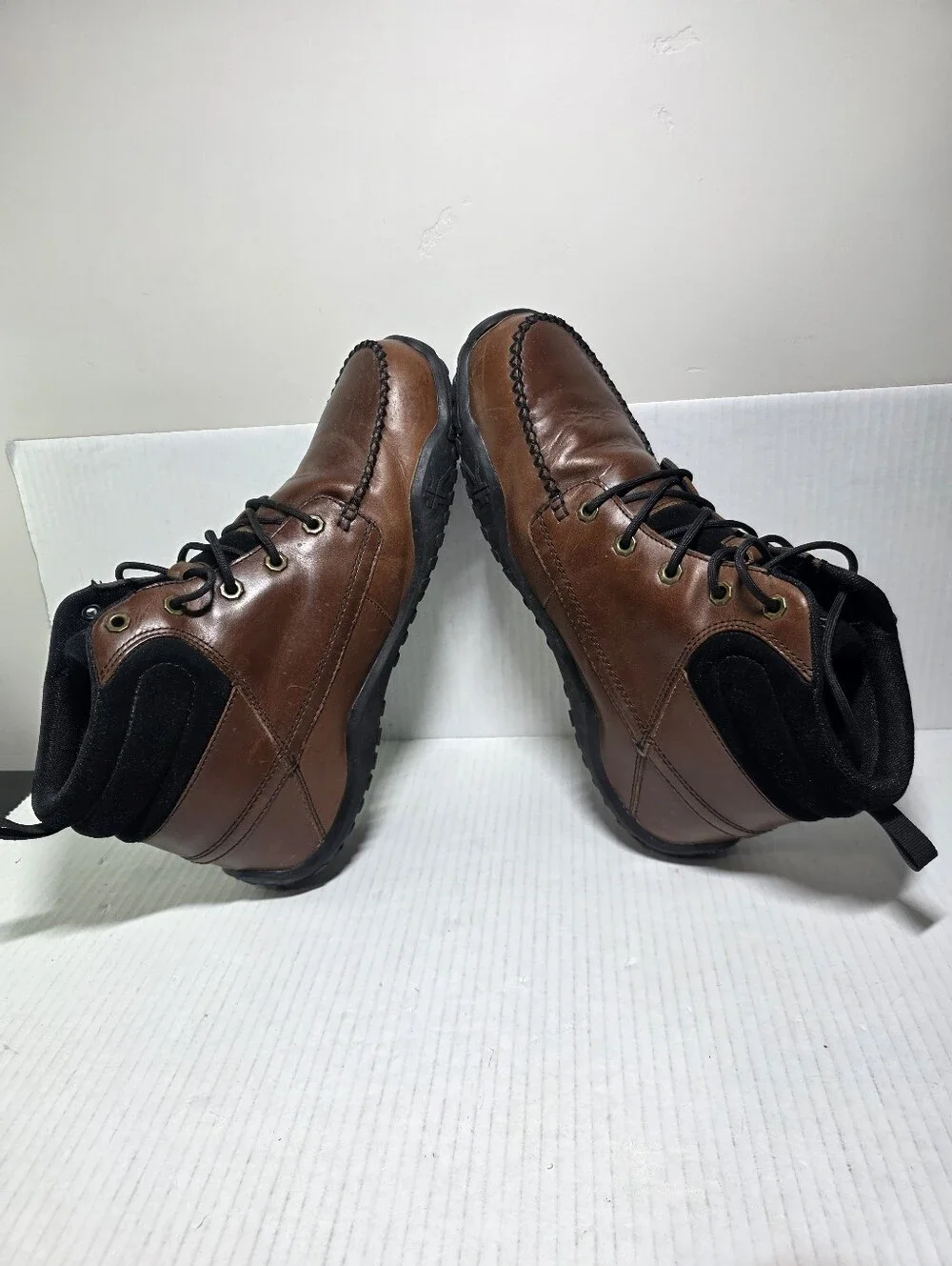 KURU Quest Men's Brown Leather Ankle Lace Up Camp Hiking Boots SZ 12
